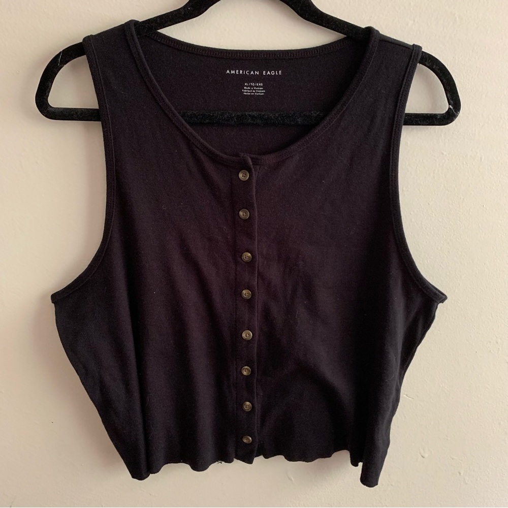 Black tank top